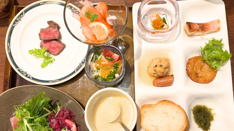 ガーデンカフェで実際に食べたディナービュッフェの料理